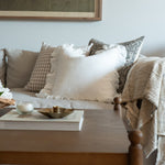 Ivory Ruffle Pillow Cover 1 - PILLOWS - Linen - neutral Rug & Weave Pillows