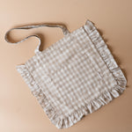 Gingham Ruffle Tote Bag reusable bag Rug and Weave