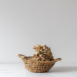 Hand-Woven Seagrass Bowl with Handles
