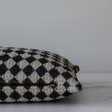 Black Check Weave Pillow