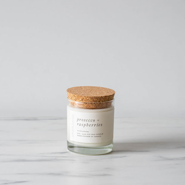 Prosecco & Raspberries Candle by Luminary Emporium-Rug & Weave