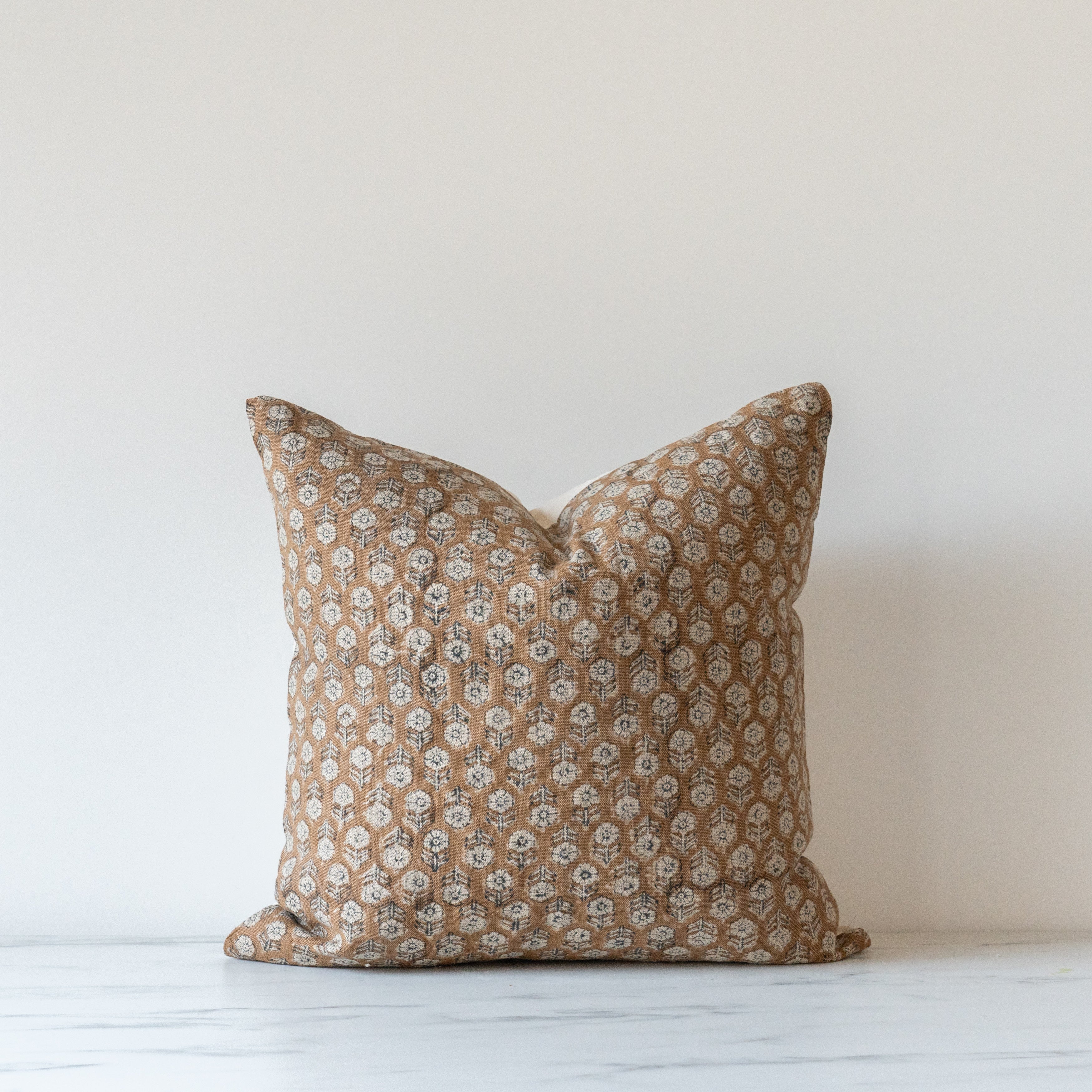 Betsy Block Print Pillow Cover 00-2 - PILLOWS - Block print - warm Rug & Weave Pillows