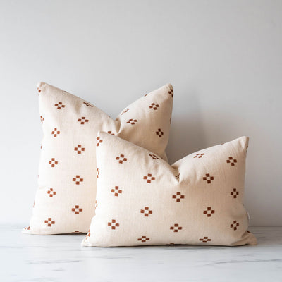 Double Sided Terracotta Dots Pillow Cover