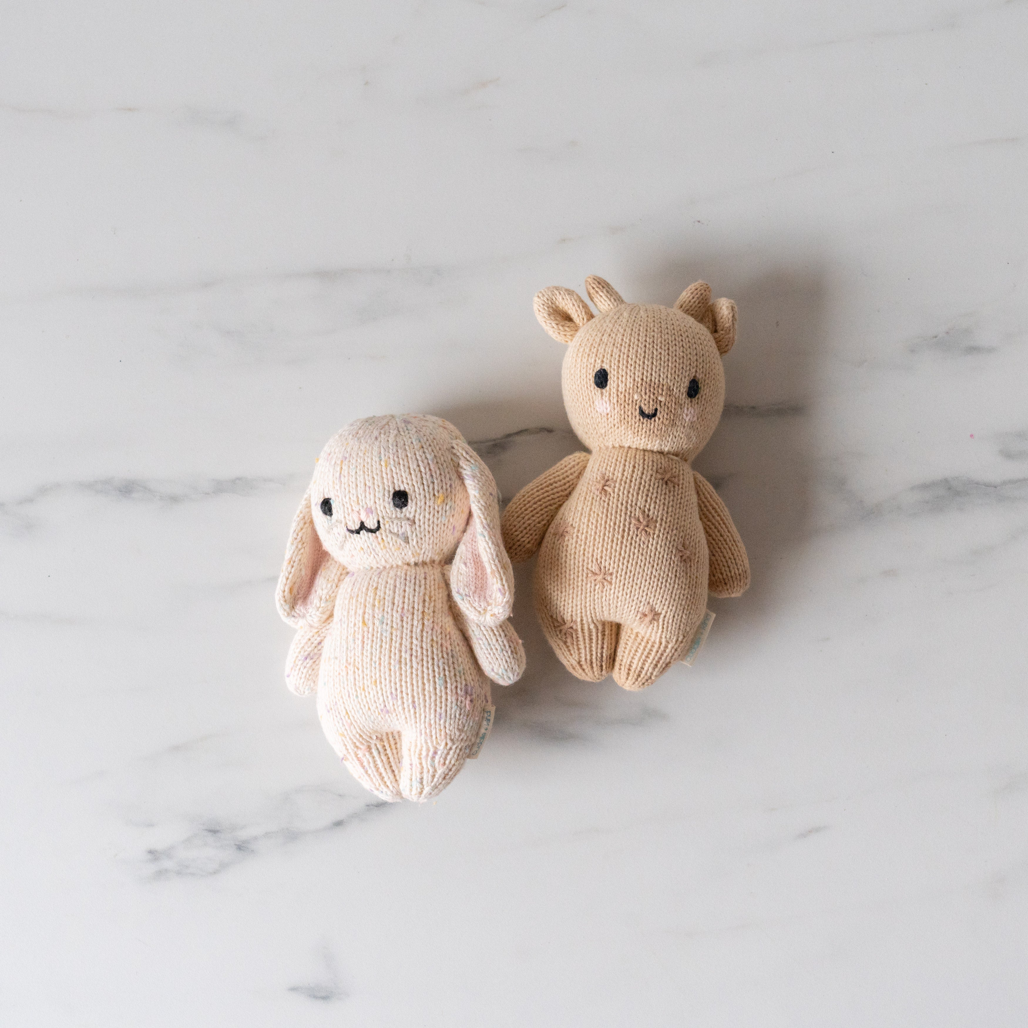 Rug & Weave - Baby Giraffe and Baby Bunny Soft Toy