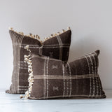 Umber Bhujodi Fringe Pillow Cover