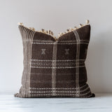 Umber Bhujodi Fringe Pillow Cover