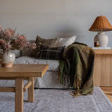 Umber Bhujodi Fringe Pillow Cover