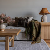 Umber Bhujodi Fringe Pillow Cover