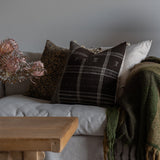 Umber Bhujodi Fringe Pillow Cover