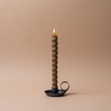 Fluted Tin Candle Holder with Handle
