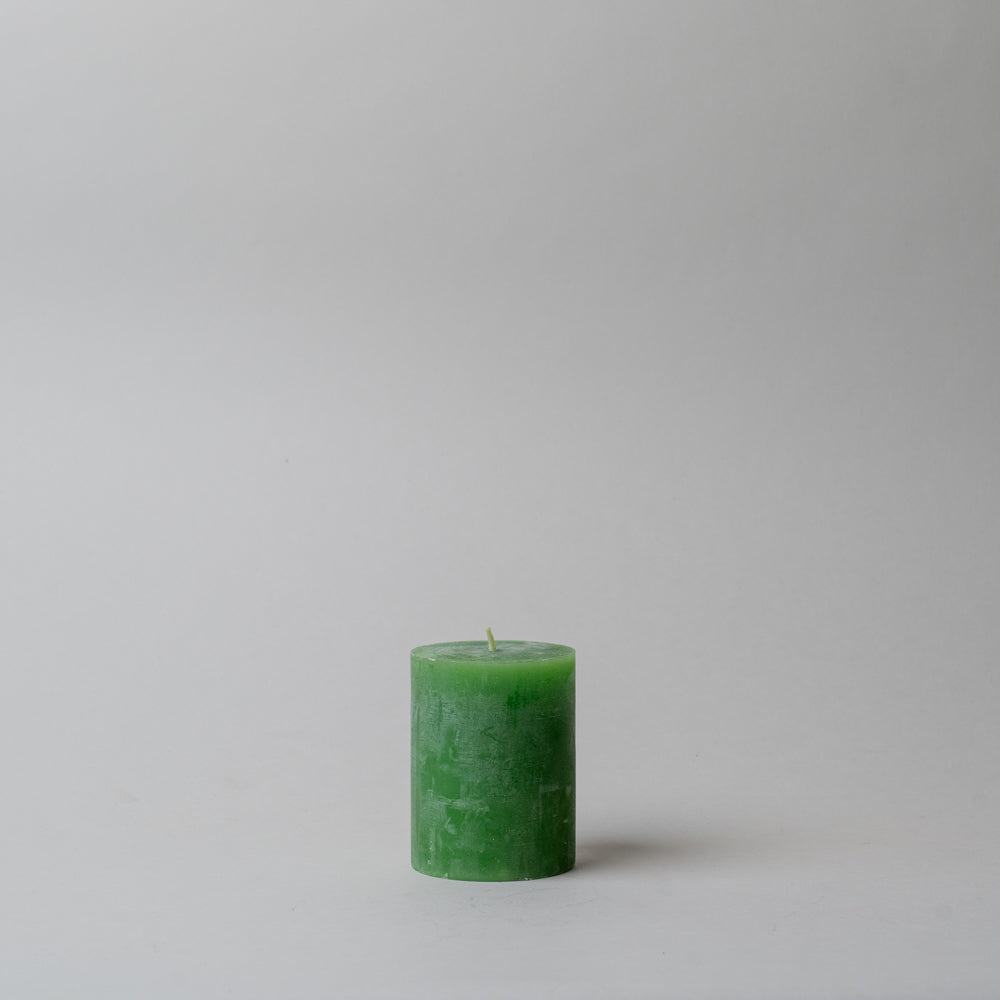 Holiday Rustic Pillar Candles CHRISTMAS 2026 Old Country Design (ShopZio) Green