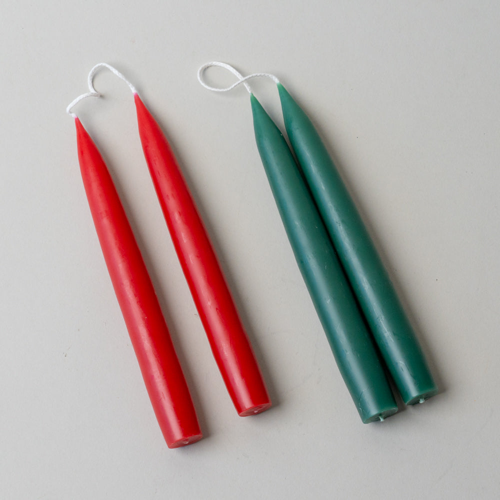 Holiday Classic 8" Taper Candles CHRISTMAS 2026 Old Country Design (ShopZio)