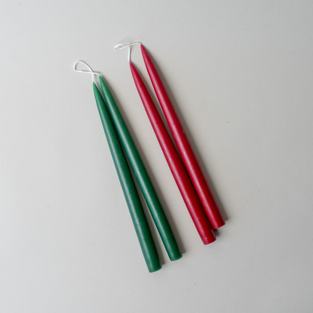Holiday Classic 12" Taper Candles CHRISTMAS 2026 Old Country Design (ShopZio)