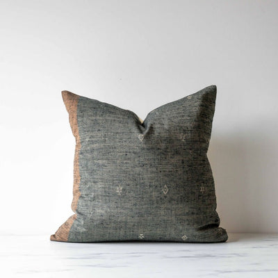 Charcoal Tussar Pillow Cover