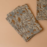 Floral Hand Block Napkin Set