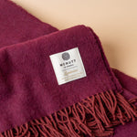 Supersoft Bordeaux Wool Blanket blanket McNutt