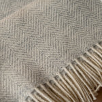 Grey Clouds Wool Blanket blanket McNutt
