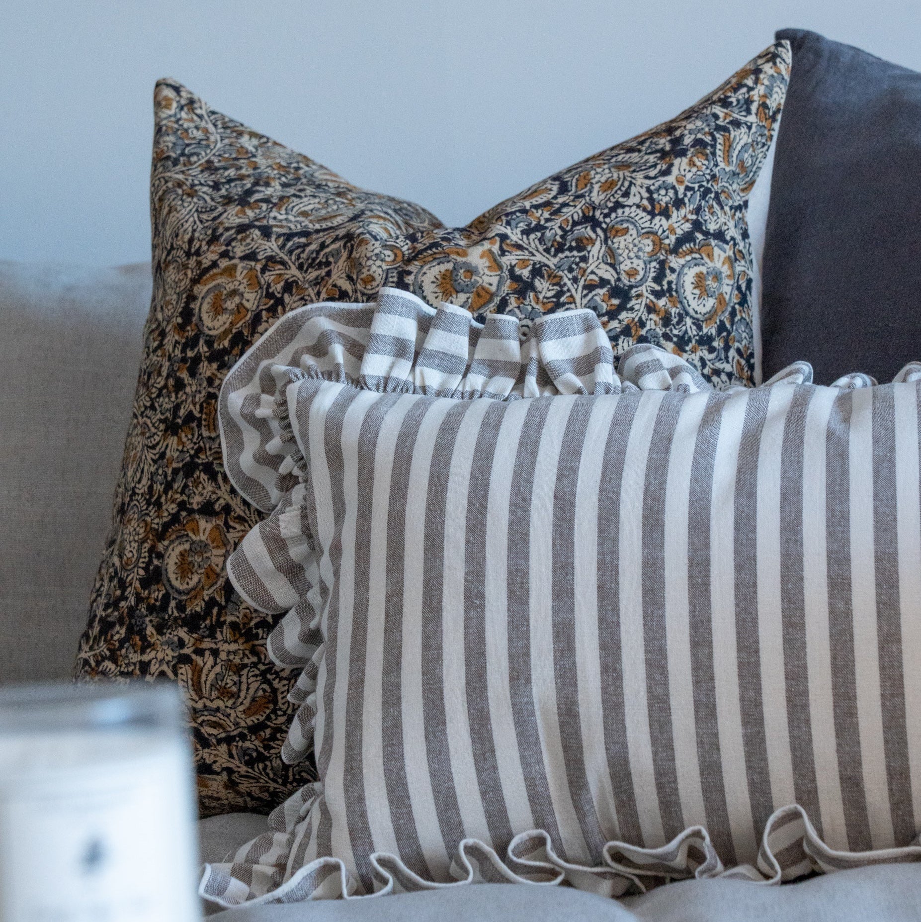 Juliette Ruffle Pillow Cover 1 - PILLOWS - Thai - neutral Rug and Weave