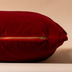 Red Velvet Pillow Cover 2 - PILLOWS - essentials - warm Rug and Weave Pillows