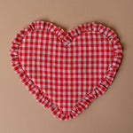 Gingham Heart Coaster Rug & weave