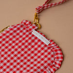 Gingham Ruffle Wrist Wallet Rug & weave