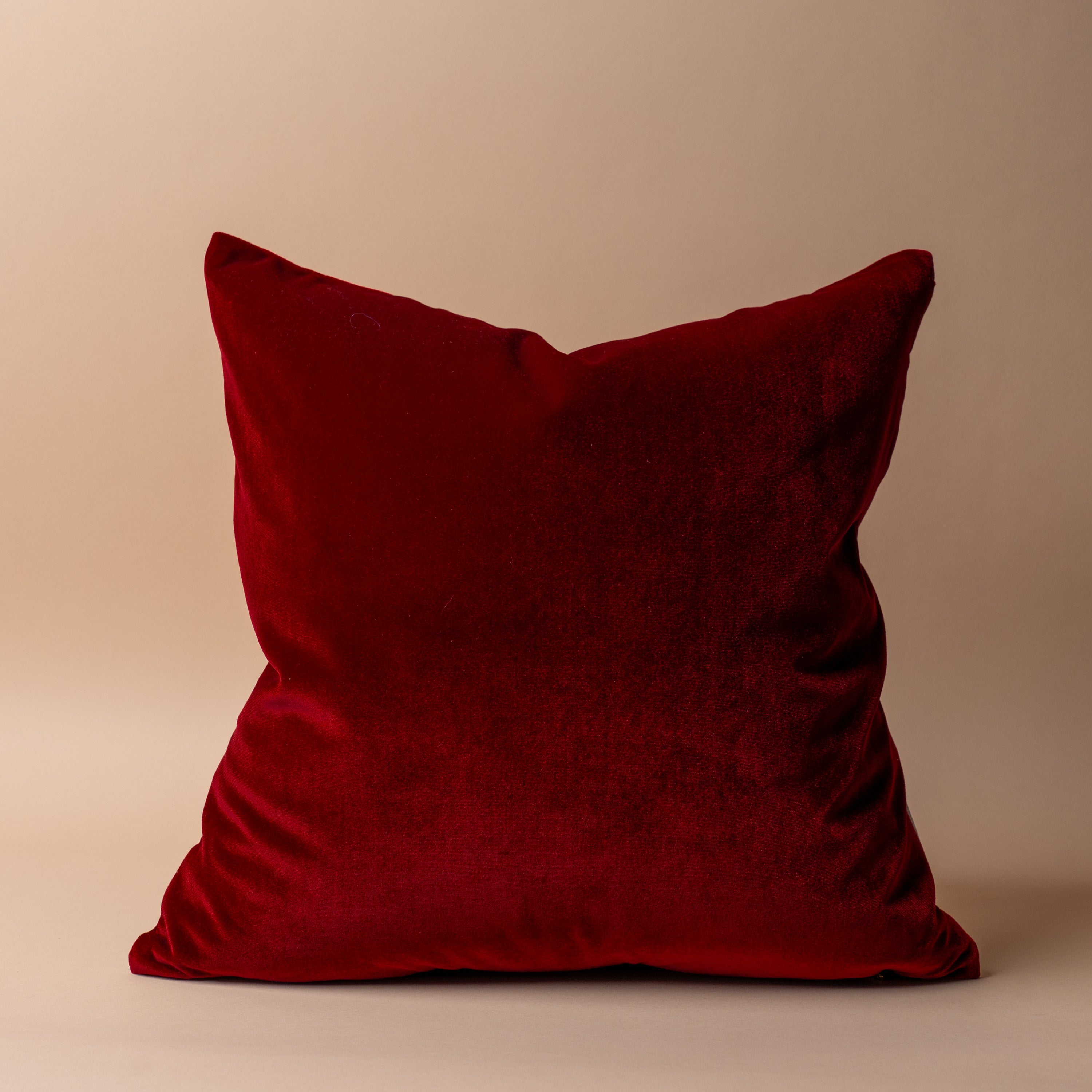 Red Velvet Pillow Cover 2 - PILLOWS - essentials - warm Rug and Weave Pillows