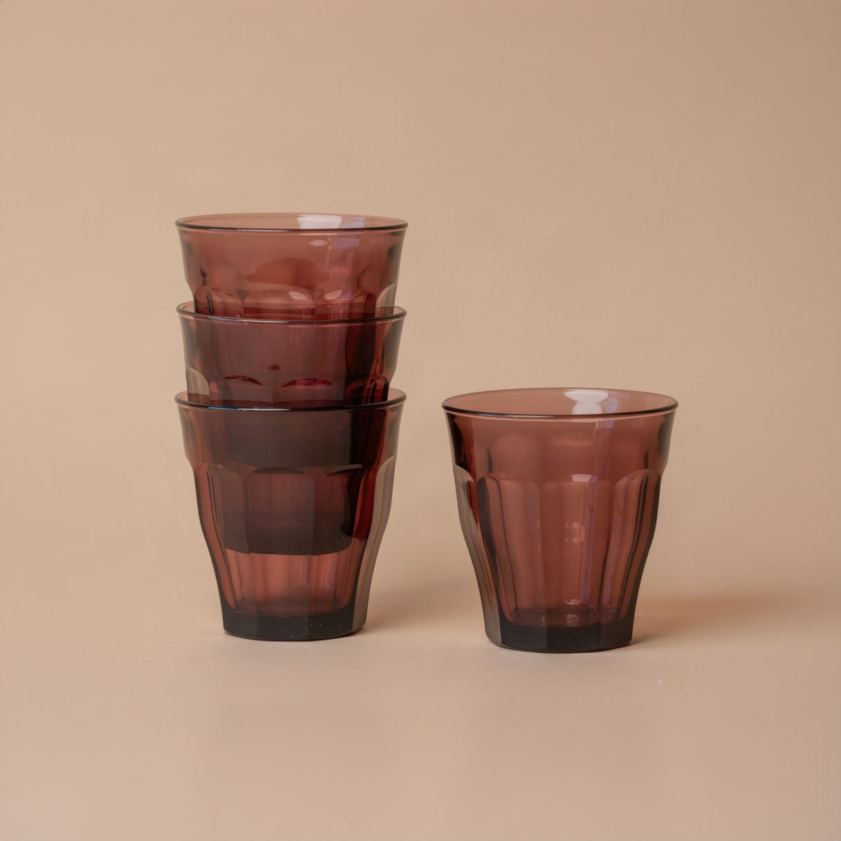 Short Aubergine Picardie Glass Tumbler glass tumbler Inter Continental Mercantile