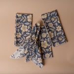Block Print Cotton Napkins - set of 4 napkin set ORNA HOUSE
