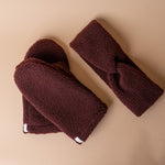 R&W made Pinot Sherpa Mittens 1 - MITTENS - sherpa Rug & Weave