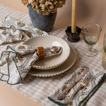 Block Print Cotton Napkins - set of 4 napkin set ORNA HOUSE