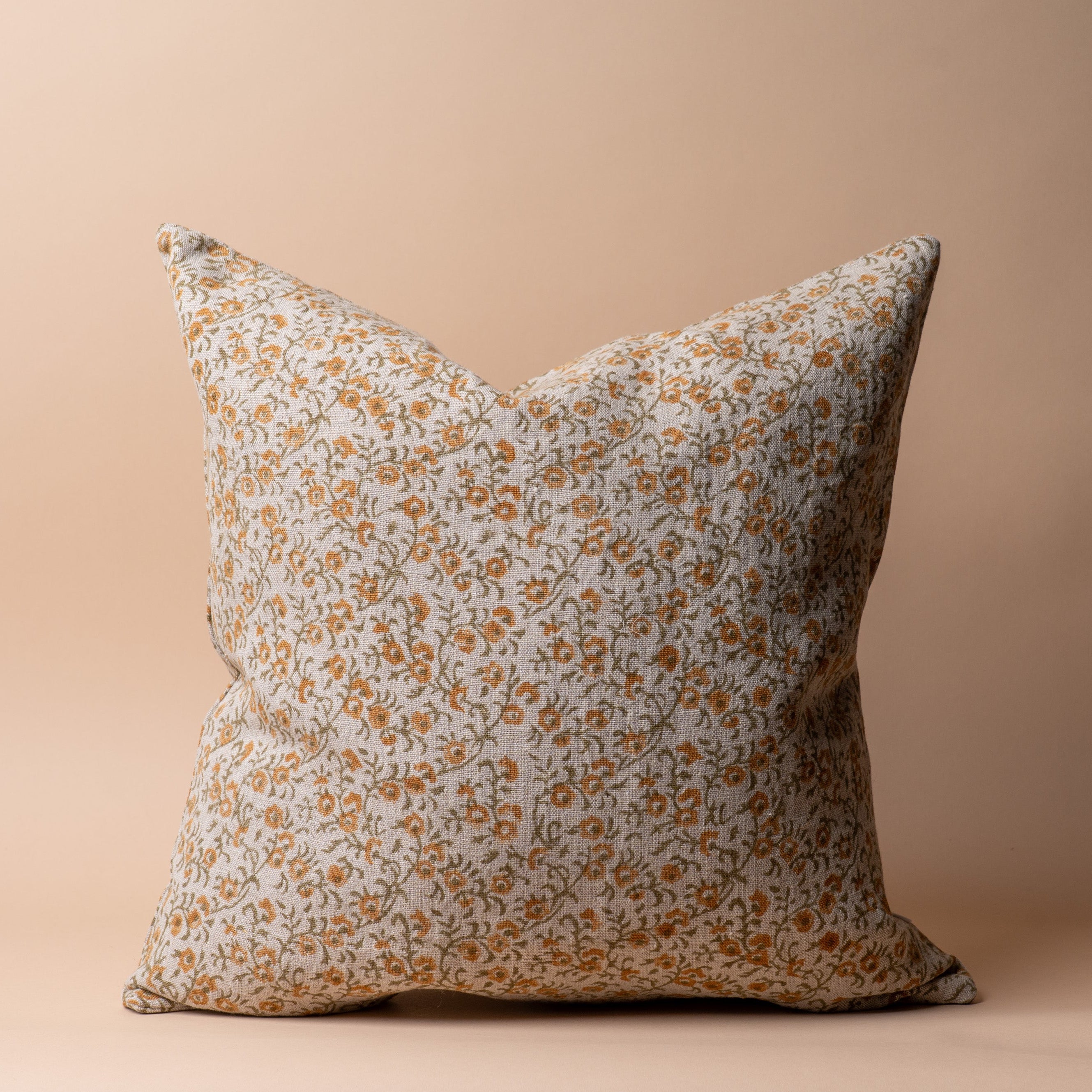 Tillie Block Print Pillow Cover 1-PILLOWS - block print - warm ORNA HOUSE
