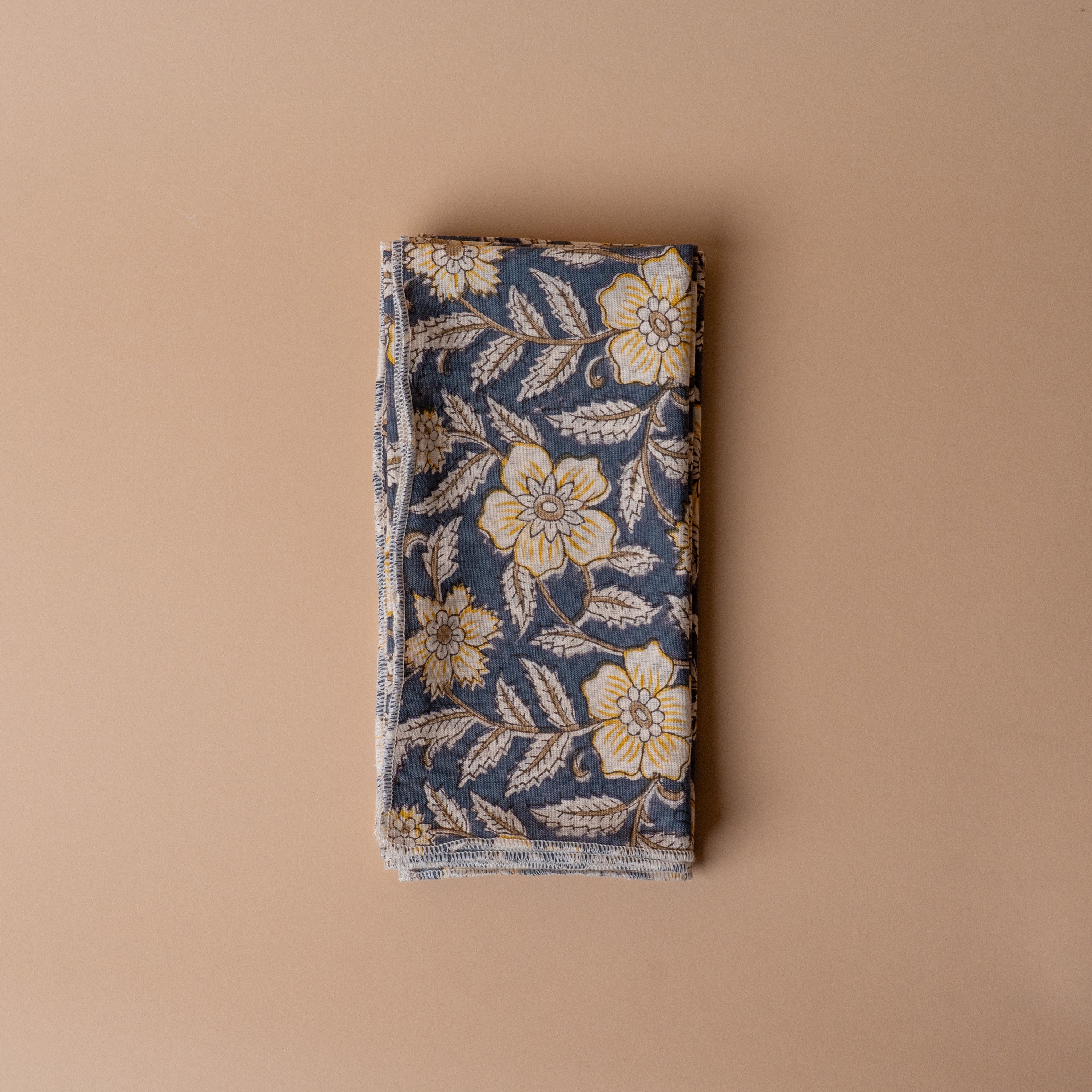 Block Print Cotton Napkins - set of 4 napkin set ORNA HOUSE