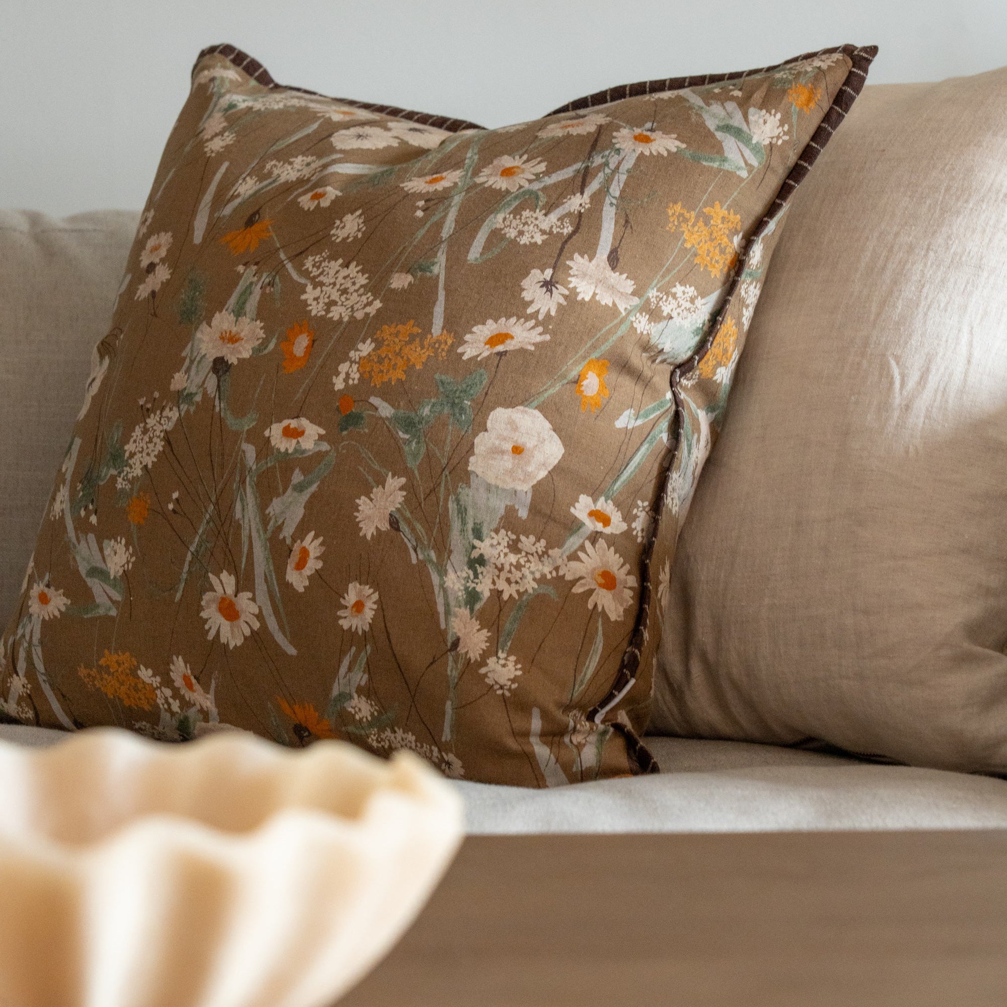 Mackie Pillow Cover 2 - PILLOWS - Linen - warm Rug & Weave Pillows