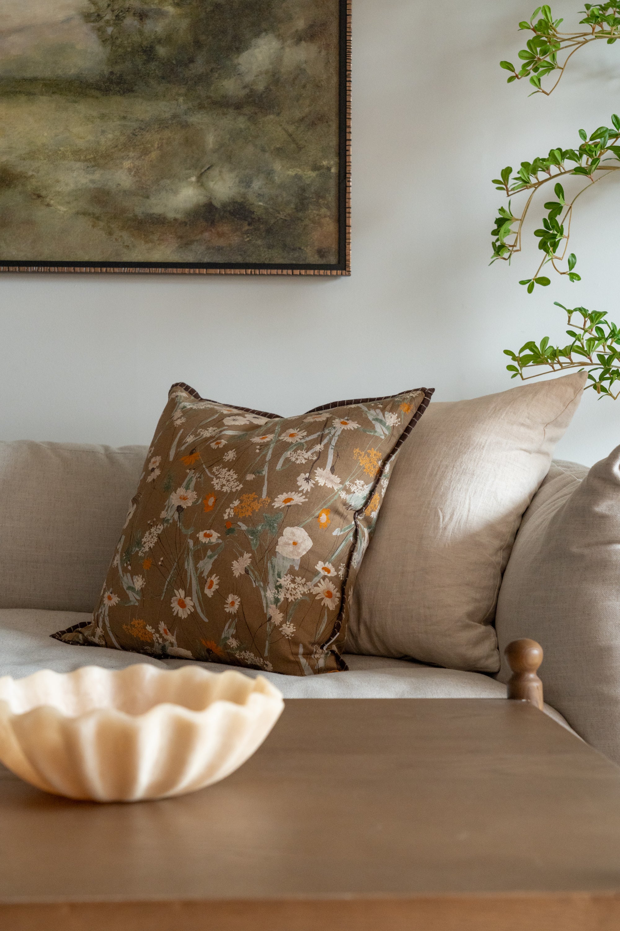 Mackie Pillow Cover 2 - PILLOWS - Linen - warm Rug & Weave Pillows