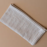 Oatmeal Linen Napkin Set with Lace Trim napkin set Rug & Weave