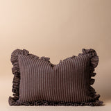 Enzo Ruffle Pillow Cover 2 - PILLOWS - linen - warm Rug & Weave Pillows