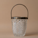 Vintage Glass Ice Bucket 0-a-VINTAGE-pot Rug & Weave