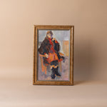 "Pondering" Framed Vintage Painting ARTWORK - vintage painting Hauer Market