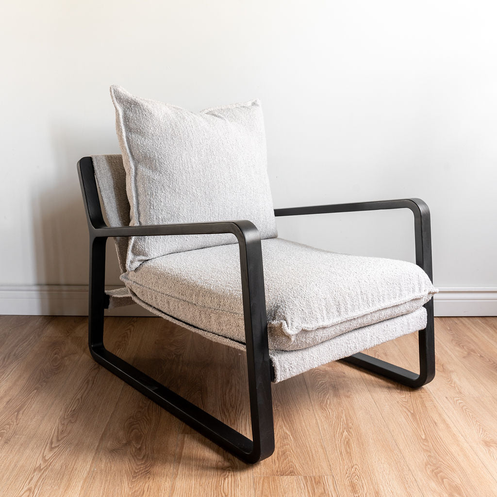 Sully Sling Chair - Taupe Boucle