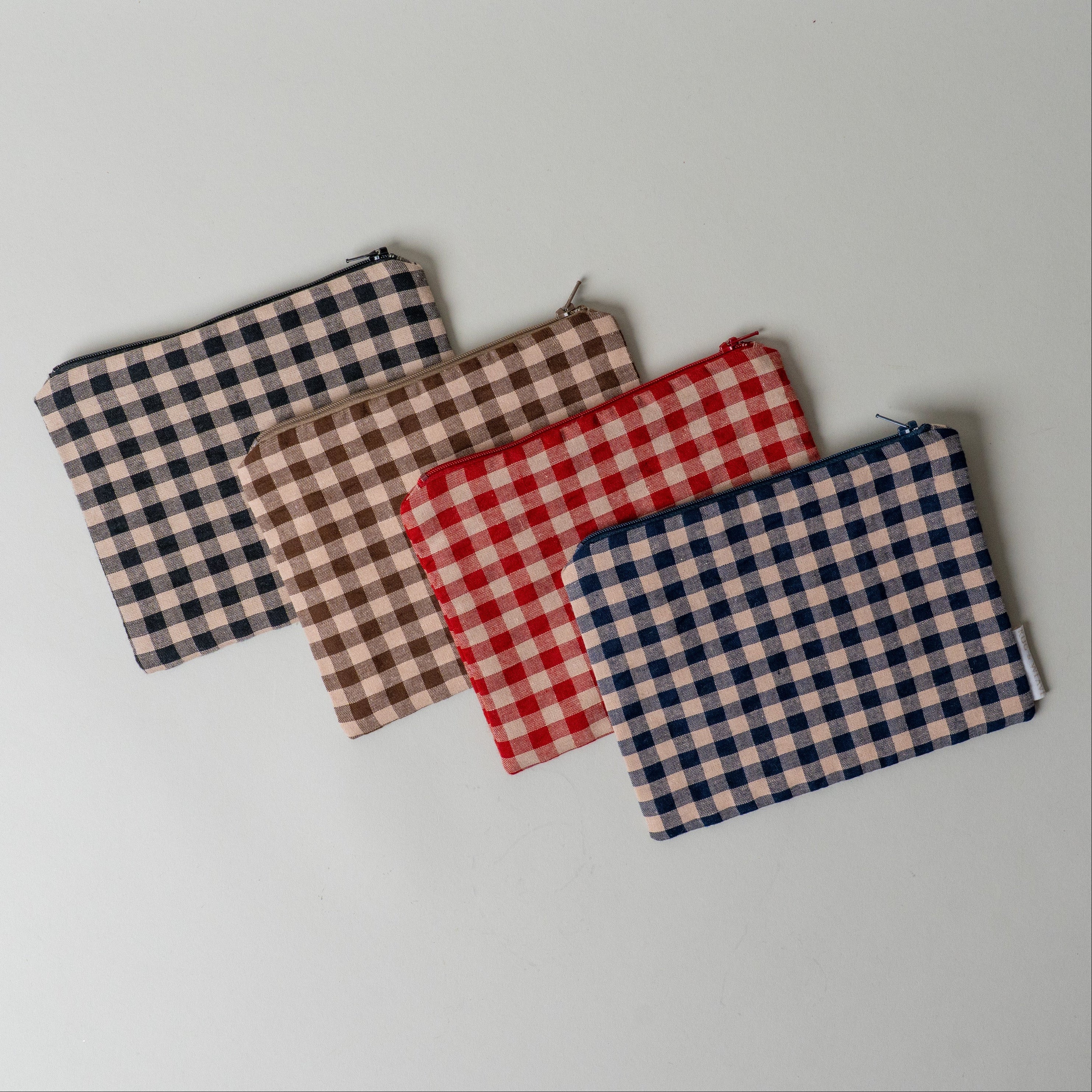 Everyday Gingham Zipper Pouch reusable bag Rug and Weave Pillows