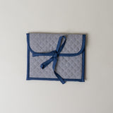 Quilted Gingham Kindle Sleeve kindle sleeve Rug & Weave Pillows Navy