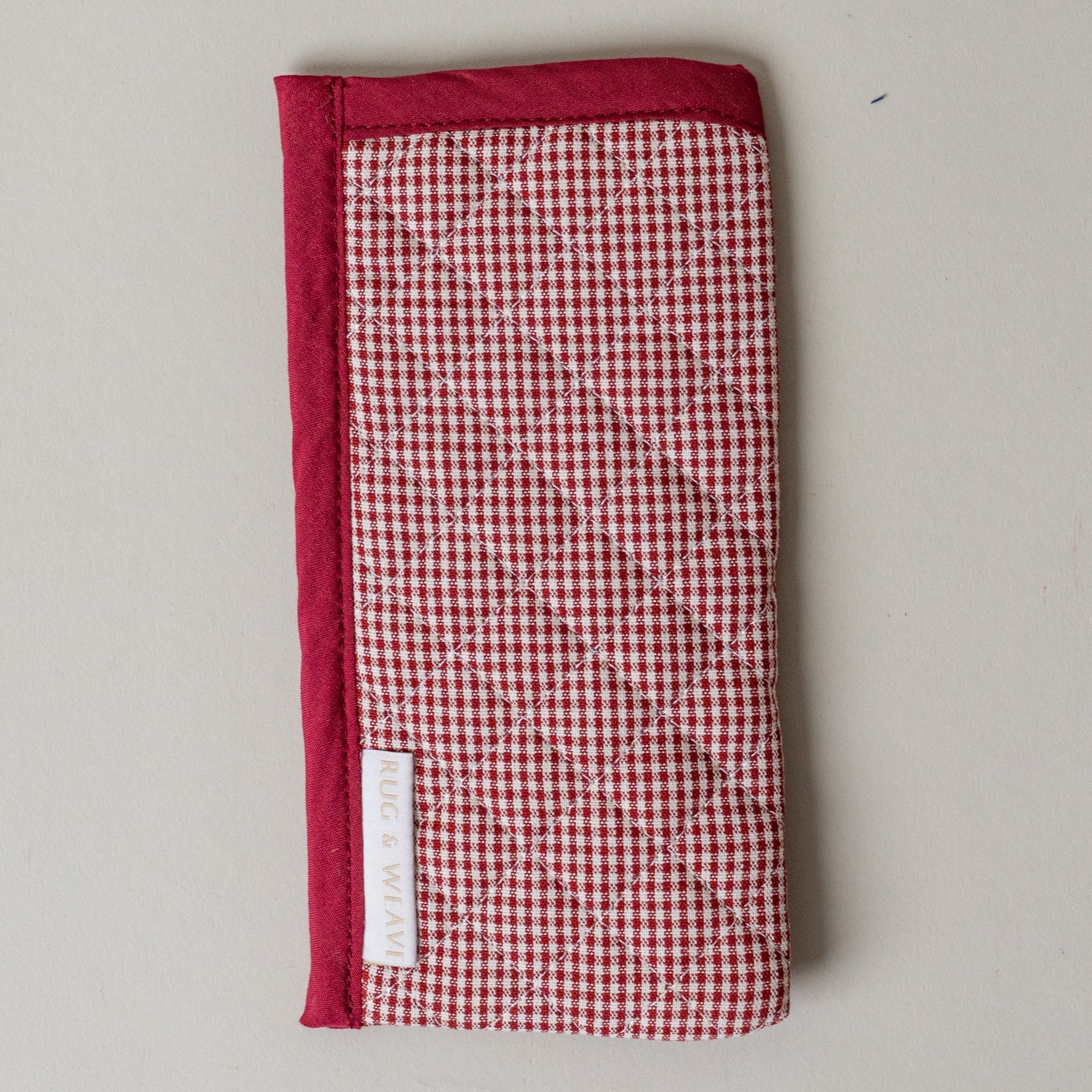 Quilted Gingham Glasses Sleeve glasses sleeve Rug & Weave Pillows
