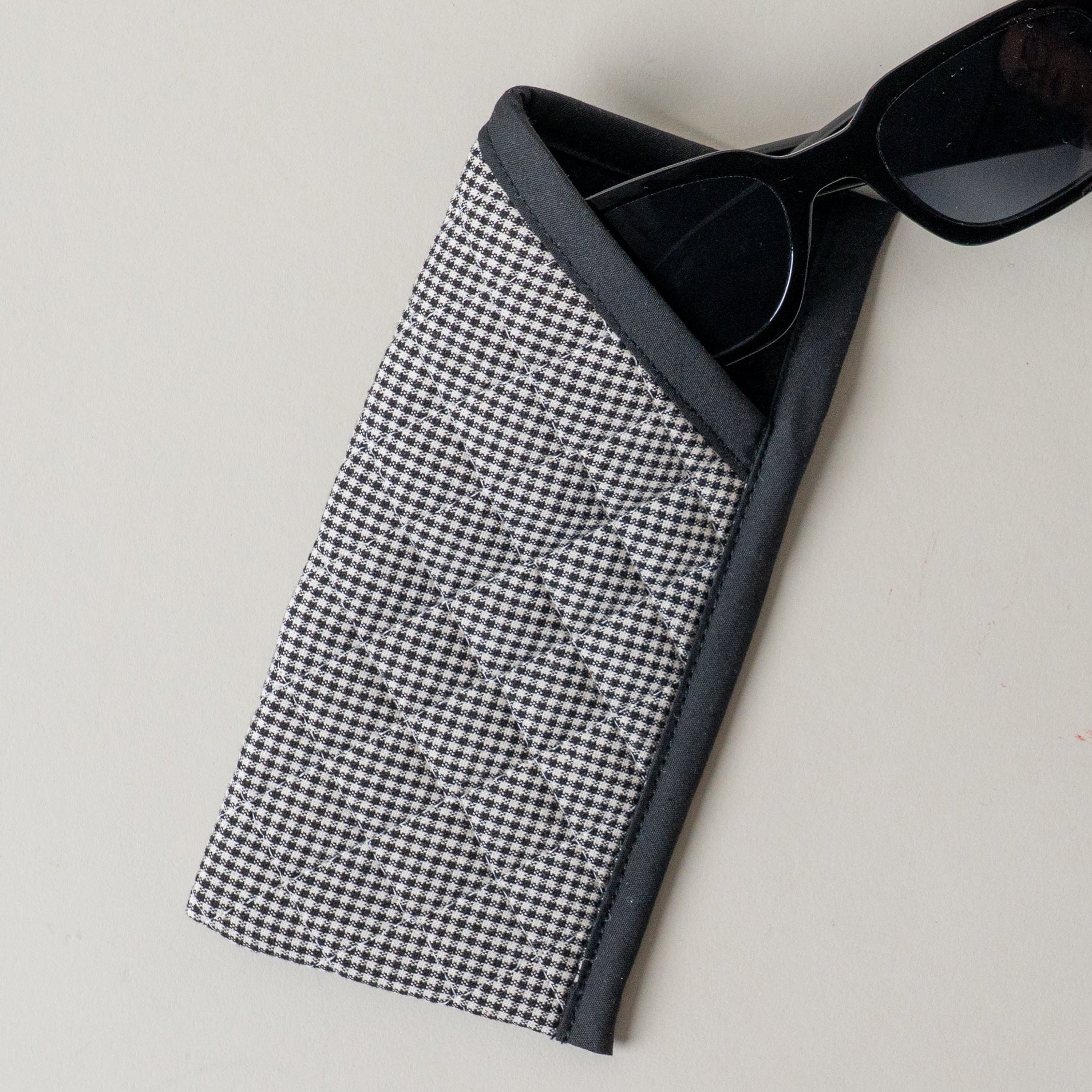 Quilted Gingham Glasses Sleeve glasses sleeve Rug & Weave Pillows