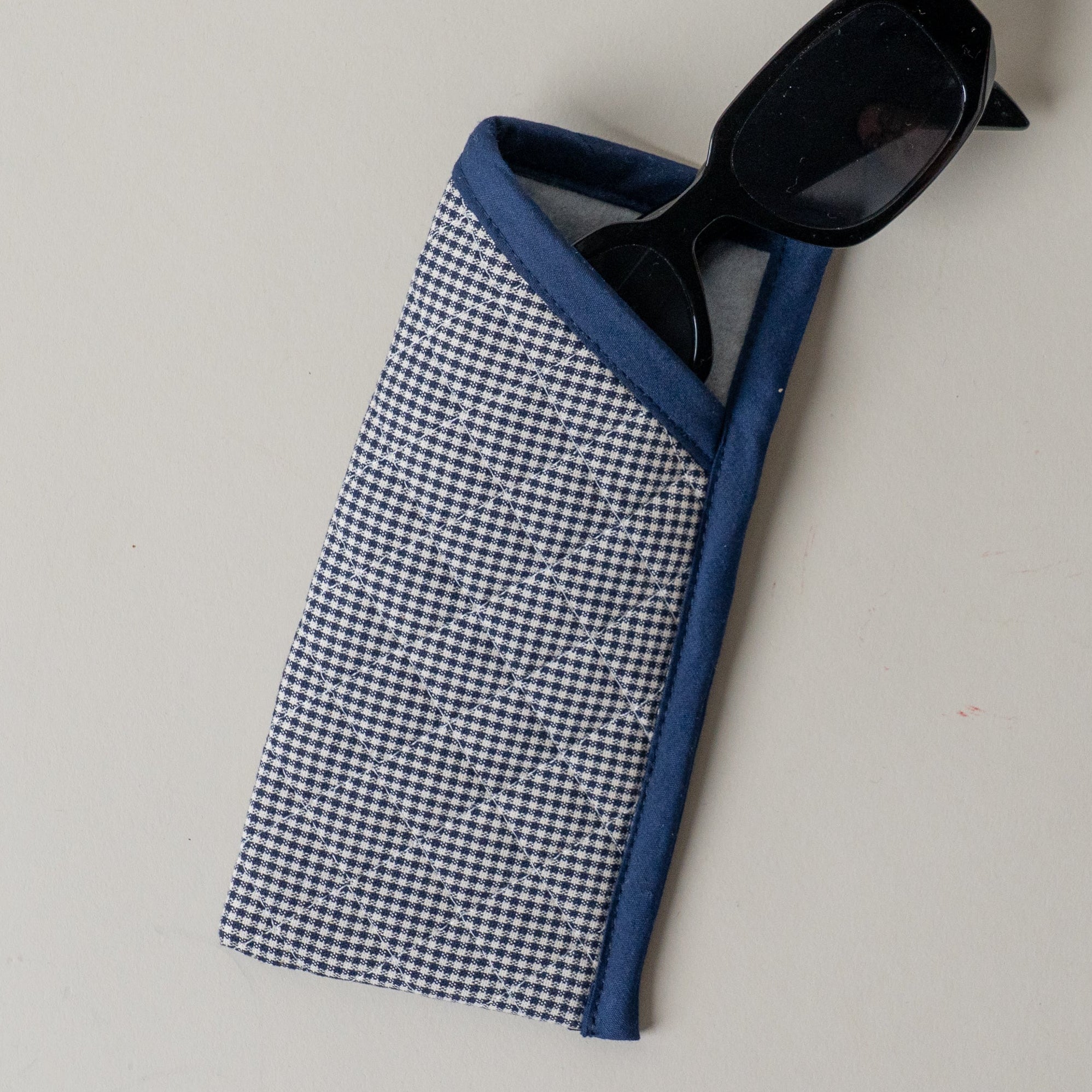 Quilted Gingham Glasses Sleeve glasses sleeve Rug & Weave Pillows