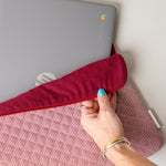 Quilted Gingham Laptop Sleeve laptop sleeve Rug & Weave Pillows
