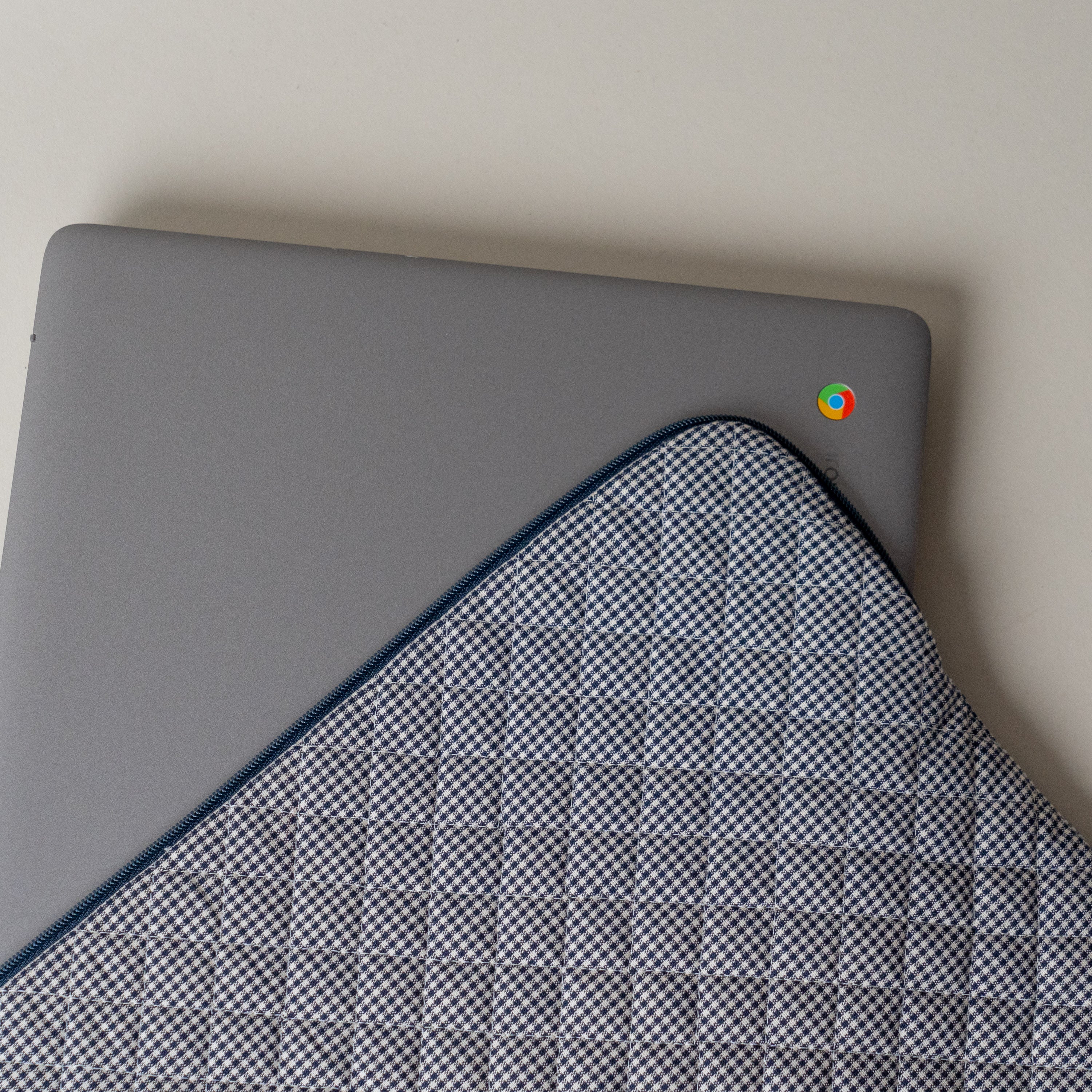 Quilted Gingham Laptop Sleeve laptop sleeve Rug & Weave Pillows