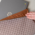 Quilted Gingham Laptop Sleeve laptop sleeve Rug & Weave Pillows
