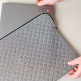 Quilted Gingham Laptop Sleeve laptop sleeve Rug & Weave Pillows