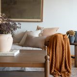 Oatmeal Ruffle Pillow Cover 1 - PILLOWS - Linen - neutral Rug & Weave Pillows