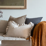 Oatmeal Ruffle Pillow Cover 1 - PILLOWS - Linen - neutral Rug & Weave Pillows